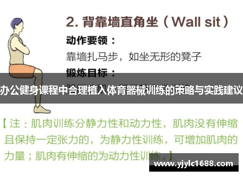 办公健身课程中合理植入体育器械训练的策略与实践建议